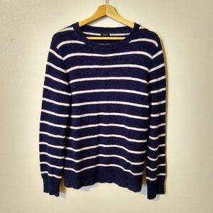 J. Crew Navy Striped Sweater